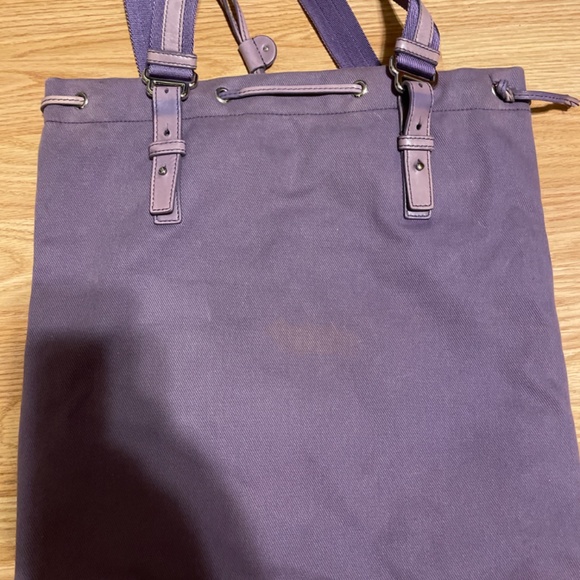Yves Saint Laurent Purple Tote Bag - Picture 3 of 5